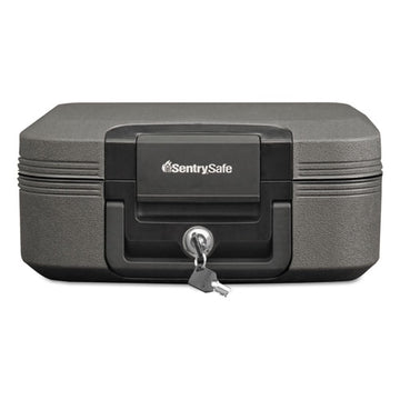 Sentry® Safe Waterproof Fire-resistant Chest, 0.28 Cu Ft, 15.4w X 14.3d X 6.6h, Charcoal Gray freeshipping - TVN Wholesale